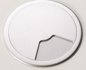 Kabeldurchlassbuchse rund silberaluminium Kabeldurchlassbuchse rund silberaluminium